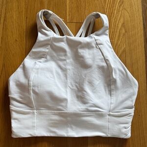 Lululemon White Strappy Back Bra